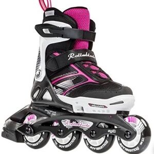 Kids rollerblade Skates - Black and Pink